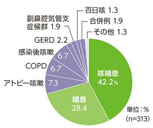 慢性石の原因疾患の割合